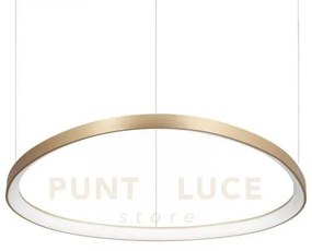 Gemini sospensione led 56 w on-off 6300 lm 3000 k ottone 81cm