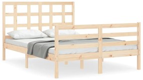 Giroletto con testiera 140x190 cm in legno massello
