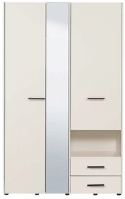 ESSENZA - armadio 2 ante 2 cassetti con specchio