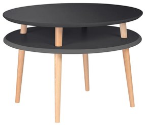 Tavolino da salotto rotondo color antracite ø 70 cm Ufo – Ragaba