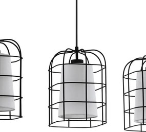 Eglo 43355 - Lampadario a sospensione con filo BITTAMS 3xE27/28W/230V