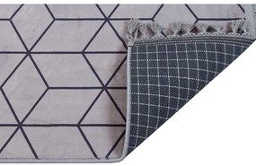 Tappeto lavabile grigio 160x100 cm - Vitaus