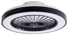 Lindby - Teleo LED Ventilatore a soffitto Nero Lindby