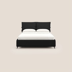 Susan letto imbottito contenitore completamente sfoderabile in microfibra smacchiabile T11 nero