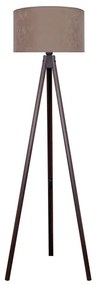 Brilagi - Lampada con piedistallo VELVET 1xE27/60W/230V wenge/beige