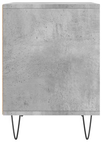 Comodini 2pz Grigio Cemento 40x35x50 cm in Legno Multistrato