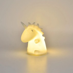 Lampada da tavolo per bambini bianca Unicorn – Hilight