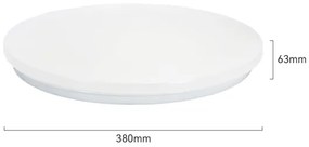 Brilagi - Lampada LED dimmerabile MILKY WAY LED/24W/230V 3000-6500K Ø 38 cm + telecomando