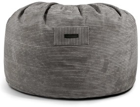 Puof a sacco nero con rivestimento in velluto a coste Om 110 – SLOWDOWN