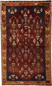 Shiraz Tappeto 130 x 210 Rosso (Iran) Annodato A Mano