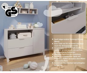 Cassettiera per bambini color crema 115x92x54 cm Alkmaar – Germania