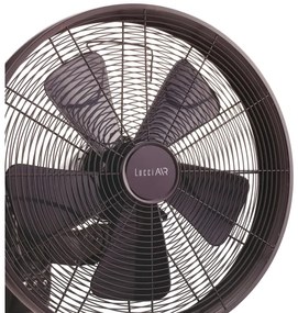 Lucci air 213125 - Ventilatore da parete BREEZE 55W/230V nero/marrone + tc