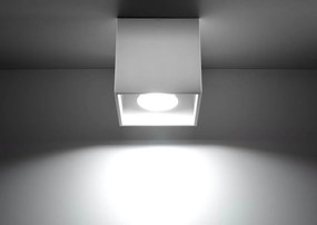 Plafoniera da Soffitto in Alluminio QUAD 1 GU10 Bianca da Interno