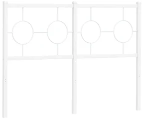Testiera in metallo bianco 120 cm