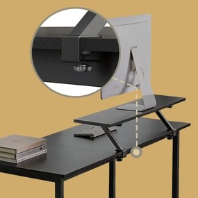 Scrivania angolare SOLEA nera