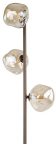 Lampada da terra LAVA 3xG9/8W/230V bronzo/beige fumé
