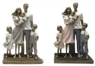 Statua Decorativa DKD Home Decor 24 x 11,5 x 34 cm Multicolore Famiglia (2 Unità)