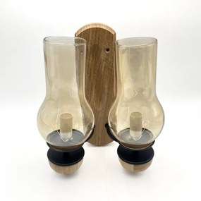 Brilagi - LED Applique COTTAGE 2xE14/40W/230V quercia/marrone