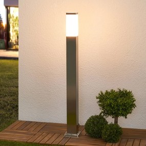 Lindby Lampione Lorian, 100 cm, acciaio inox, IP44, E27