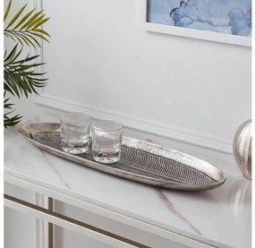 Eglo 427005 - Vassoio decorativo FORLEYET 16,5x54 cm argento