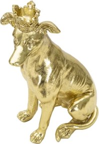 Cane Con Corona Oro Cm 20X12,5X33