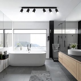 Brilagi - Luce Spot da bagno SELE 6xGU10/30W/230V IP44 nero