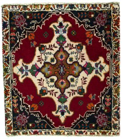 Shiraz Tappeto persiano 60x70 Rosso (Iran) Annodato A Mano