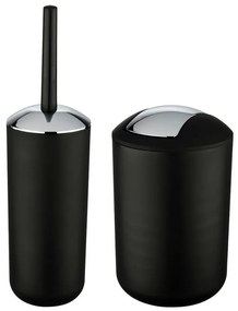 Set di accessori da bagno in plastica nera Brasil - Wenko