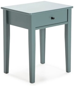 Comodino in legno di pino color petrolio Bart - Marckeric