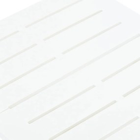 Tavolo da Giardino Pieghevole Bianco 45x43x50 cm in Plastica