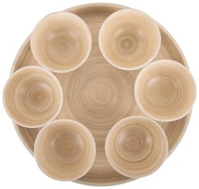 Set da portata in bambù bianco ø 32 cm Puro - PT LIVING