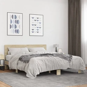 Giroletto rovere sonoma 150x200 cm in legno multistrato metallo
