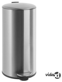Practo Home Cestino a Pedale 30 L Acciaio Inox Opaco