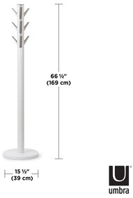 Gancio in gomma bianca per legno Flapper - Umbra