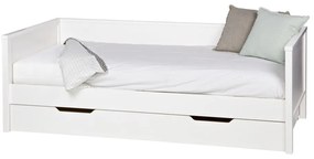 Letto singolo bianco 90x200 cm Nikki - WOOOD