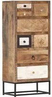 Cassettiera 45x30x105 cm in Legno Massello di Recupero 286508