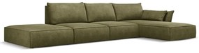 Divano angolare verde (angolo destro) Vanda - Mazzini Sofas