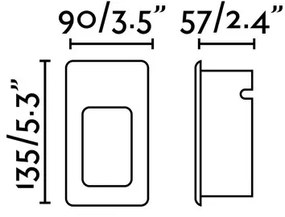 FARO 70396 - Lampada LED da incasso per esterno NASE-2 LED/3W/230V IP44