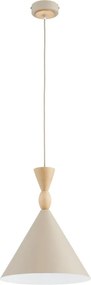Lampadario a sospensione con cavo FERYT 1xE27/15W/230V beige