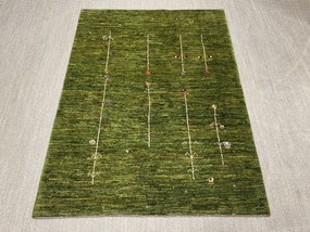 Gashguli Tappeto 200x150 Verde (Iran) Annodato A Mano
