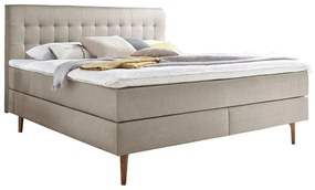 Letto boxspring beige 180x200 cm Massello – Meise Möbel