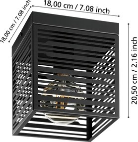 Eglo 900355 - Plafoniera PIEDRITAS 1xE27/40W/230V