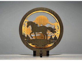 Li-Go 23598/DUB2 - Lampada decorativa da tavolo dimmerabile a LED LED/12W/230V 20x22 cm rovere