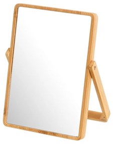 Specchio cosmetico con cornice in bambù 20x27 cm - Casa Selección