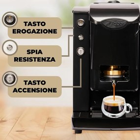 Macchina da caffè Faber Slot Plast Basic - nero, 15 bar, 1,3L, cialde