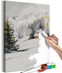 Quadro fai da te Winter Cottage