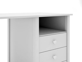 Scrivania per bambini in legno di pino 54x120 cm Max - Marckeric