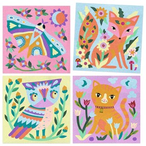 Gioco d'arte con la sabbia - Animali notturni