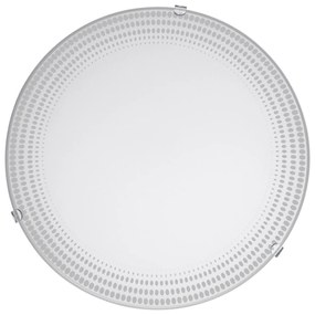 Plafoniera Moderna Magitta 1 Acciaio Bianco 3 Luci Led Integrato 3,6W