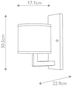 Hinkley HK-HAMPTON1-BB - Applique HAMPTON 1xE27/60W/230V Oro